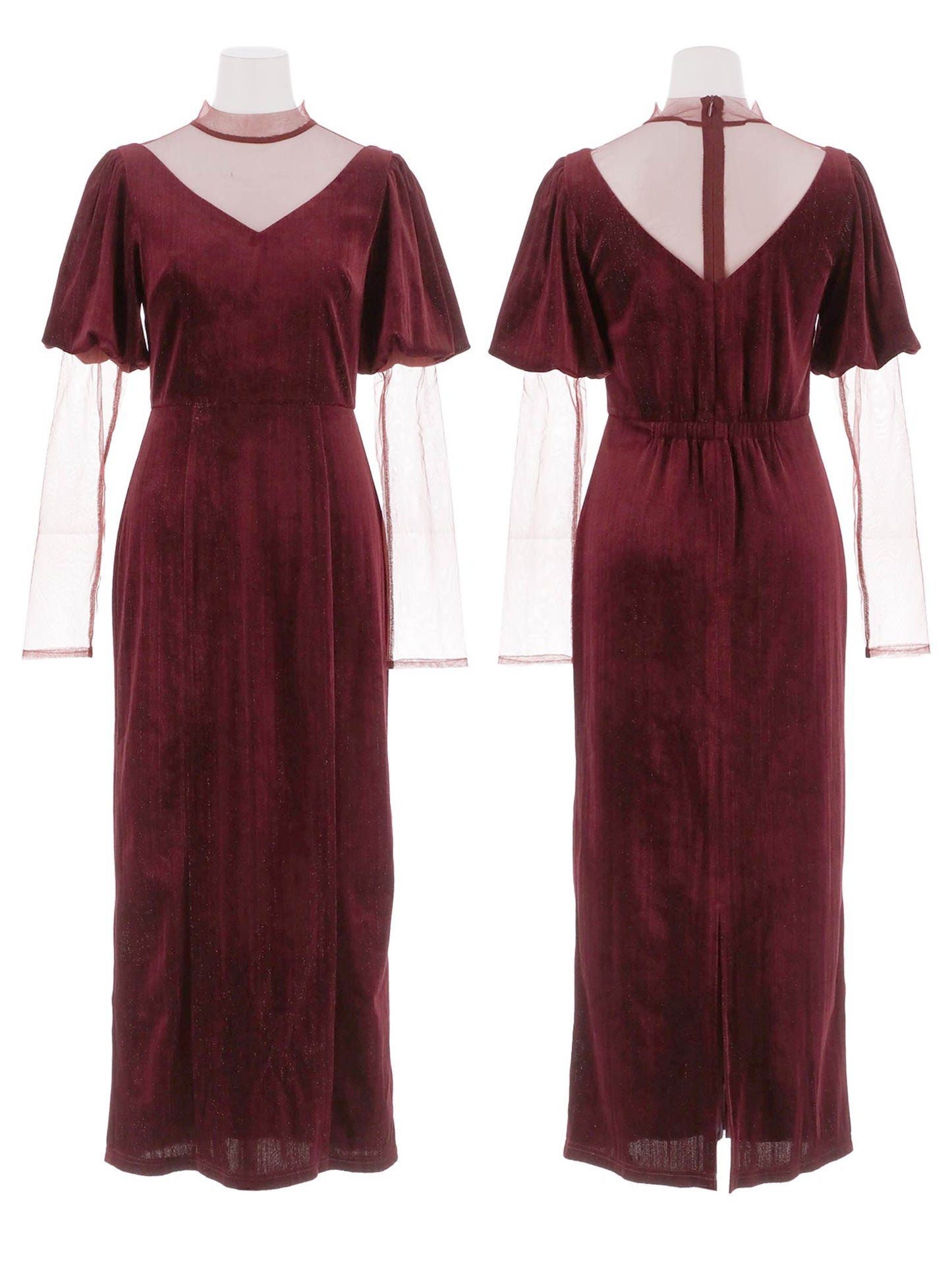 lame velvet dress / ラメベロアドレス