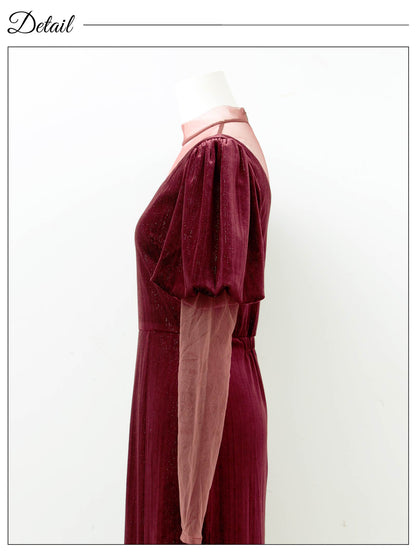 lame velvet dress / ラメベロアドレス