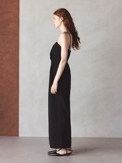 2way pearl strap pants dress / 2wayパールストラップパンツドレス