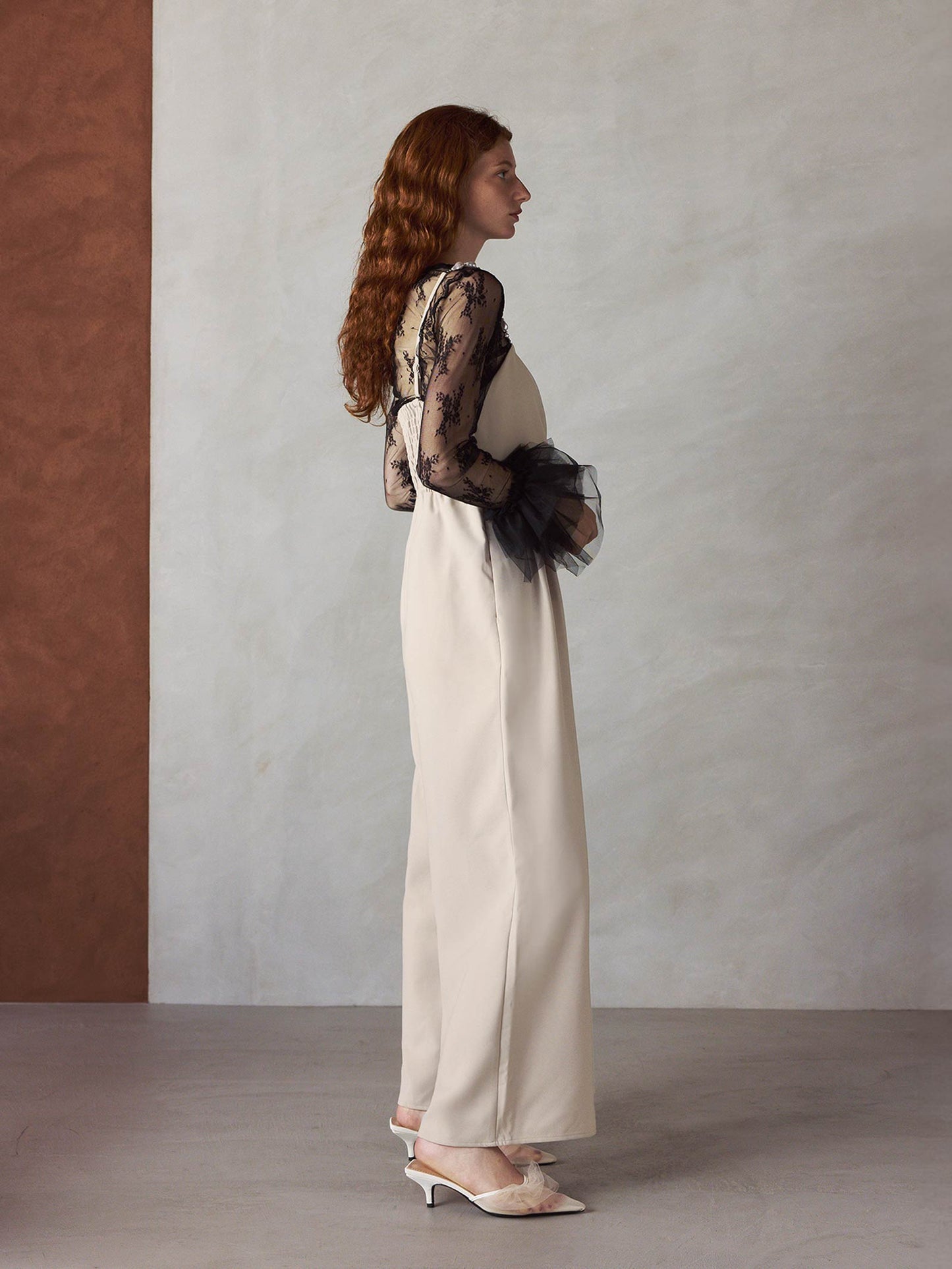 2way pearl strap pants dress / 2wayパールストラップパンツドレス