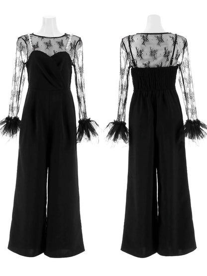 2way pearl strap pants dress / 2wayパールストラップパンツドレス