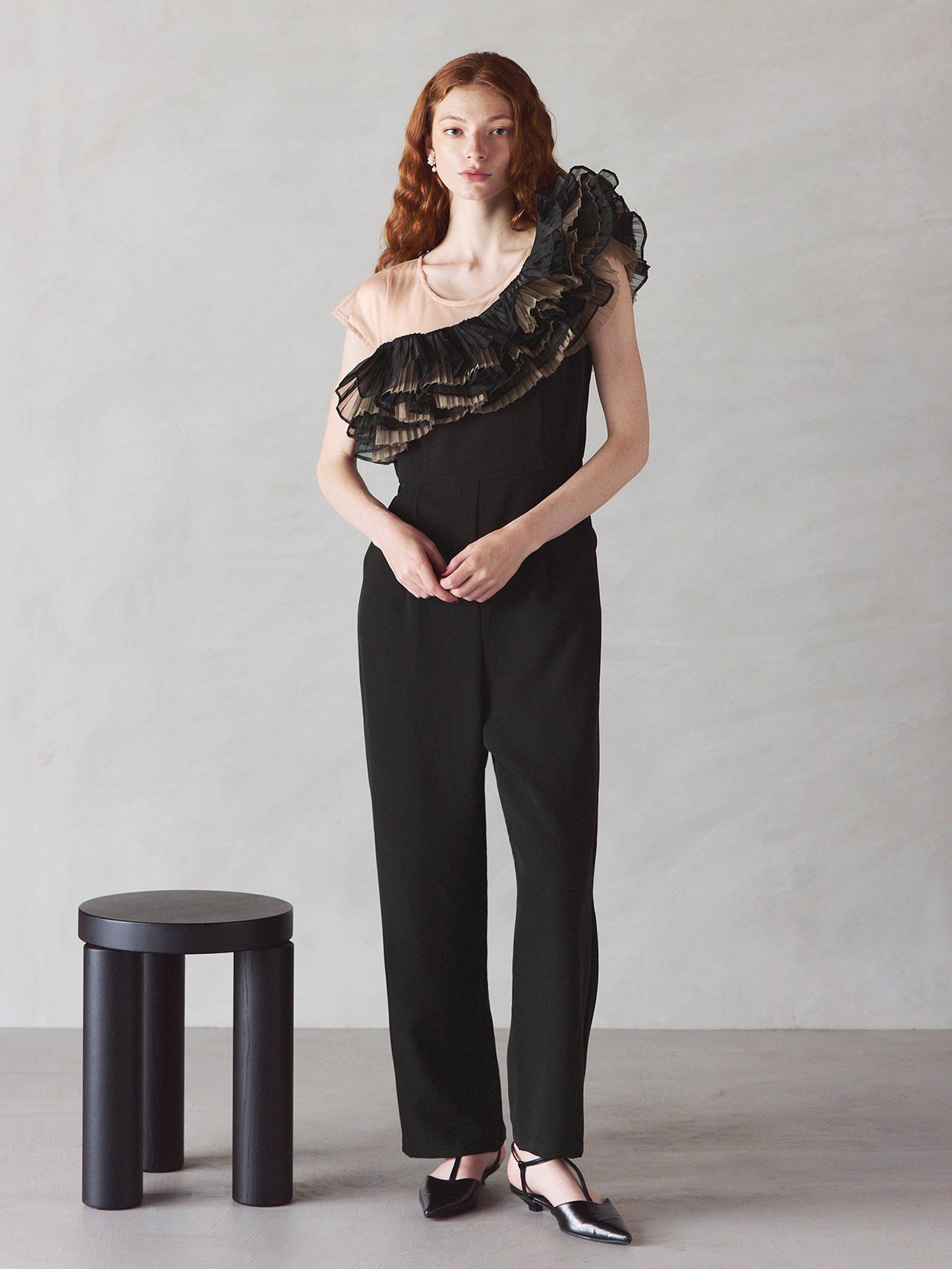 tule motif pants dress / チュールモチーフパンツドレス
