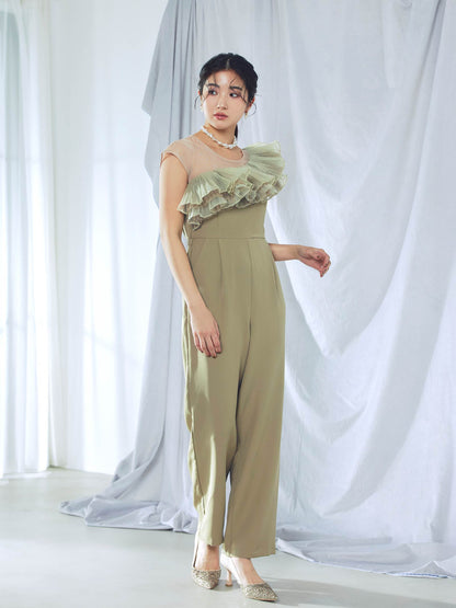 tule motif pants dress / チュールモチーフパンツドレス