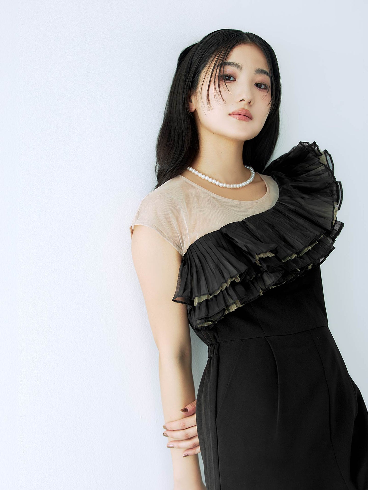 tule motif pants dress / チュールモチーフパンツドレス