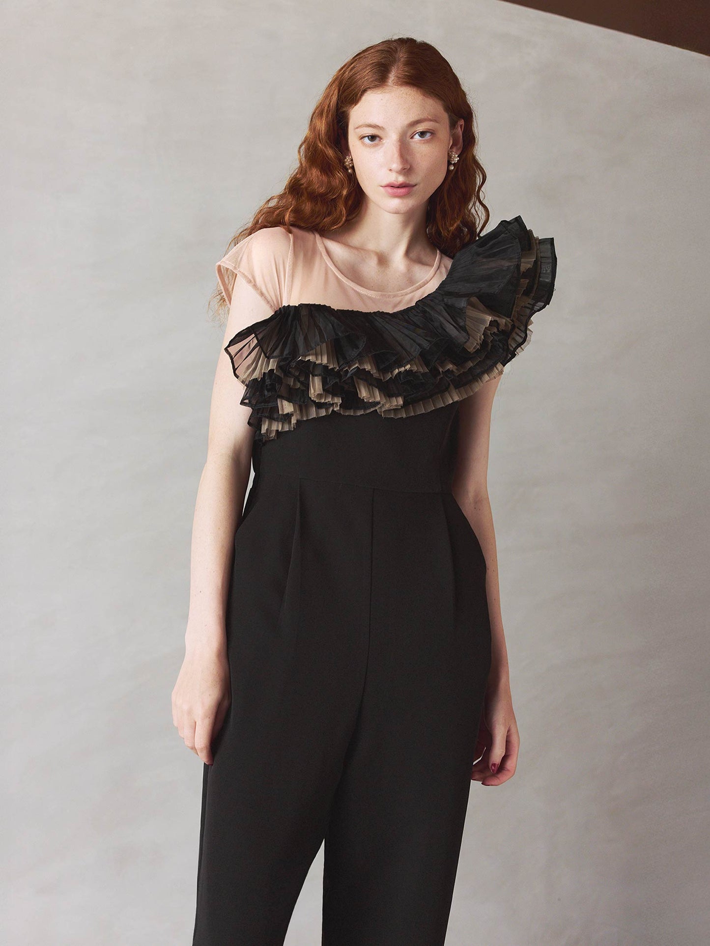 tule motif pants dress / チュールモチーフパンツドレス