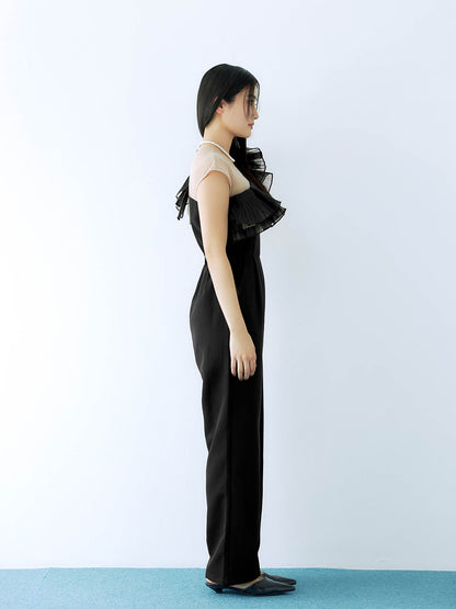 tule motif pants dress / チュールモチーフパンツドレス