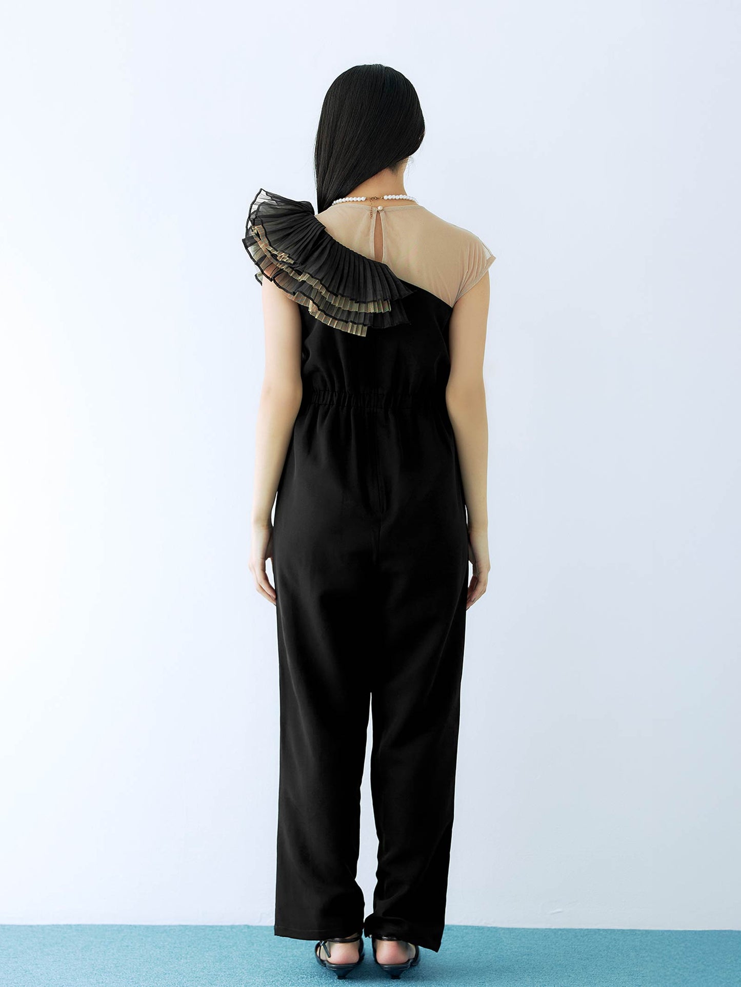 tule motif pants dress / チュールモチーフパンツドレス