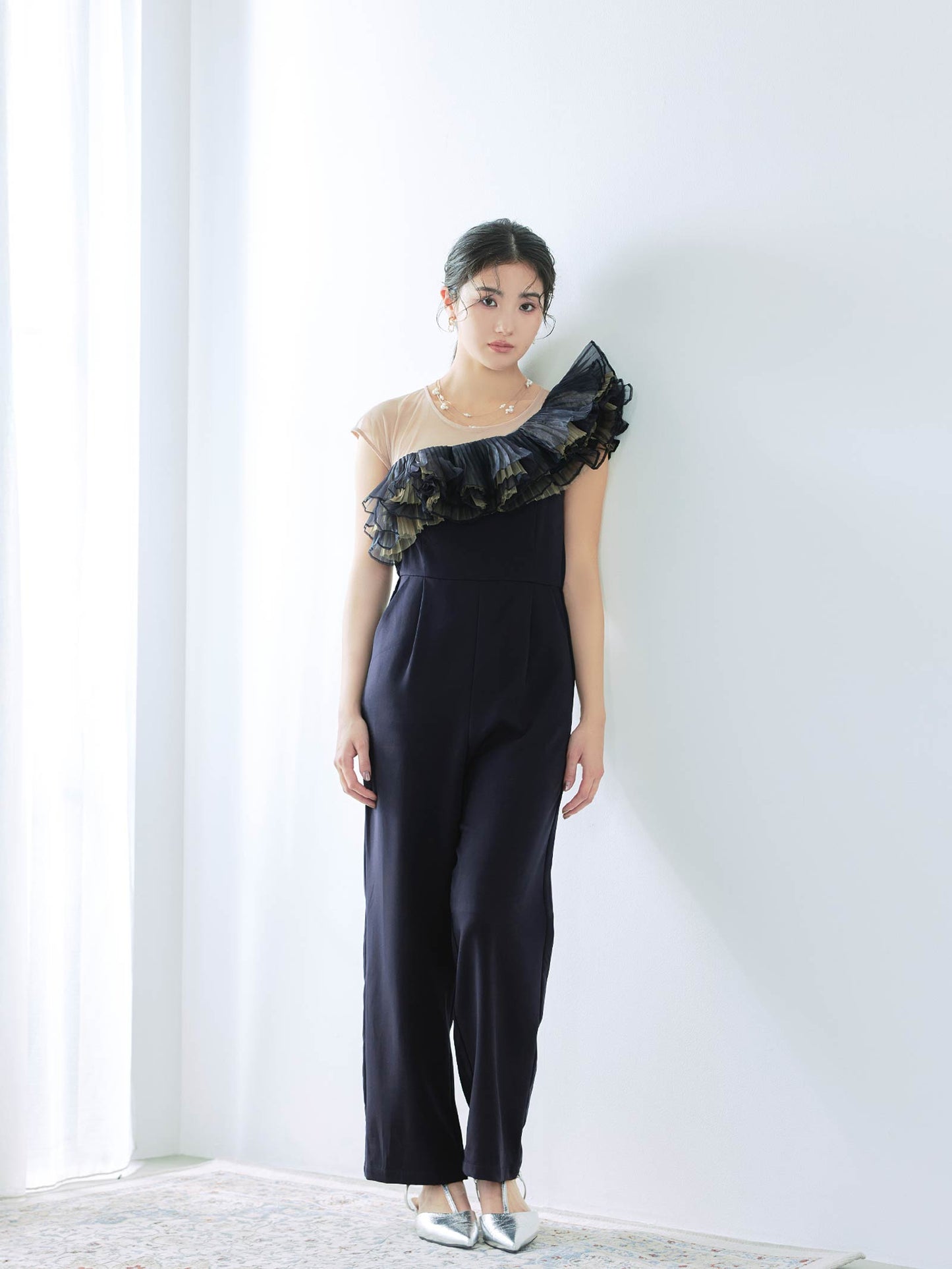 tule motif pants dress / チュールモチーフパンツドレス
