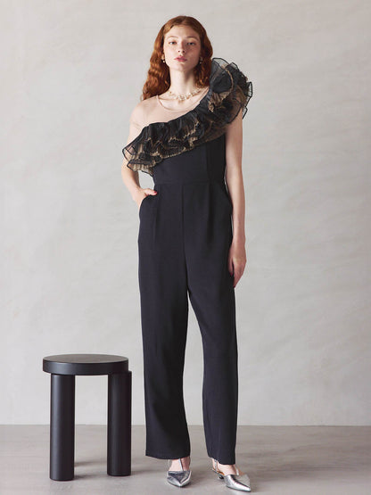 tule motif pants dress / チュールモチーフパンツドレス