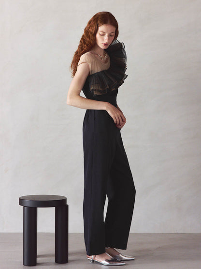 tule motif pants dress / チュールモチーフパンツドレス