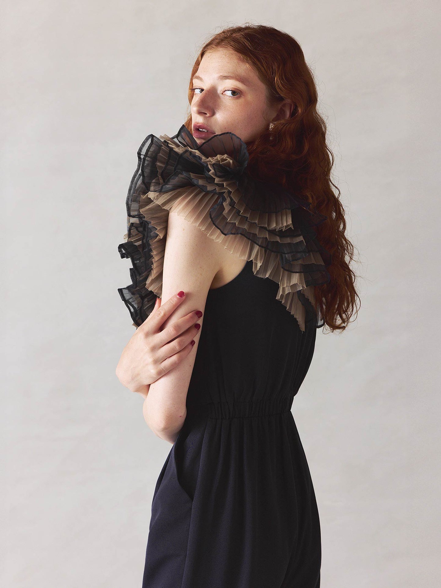tule motif pants dress / チュールモチーフパンツドレス