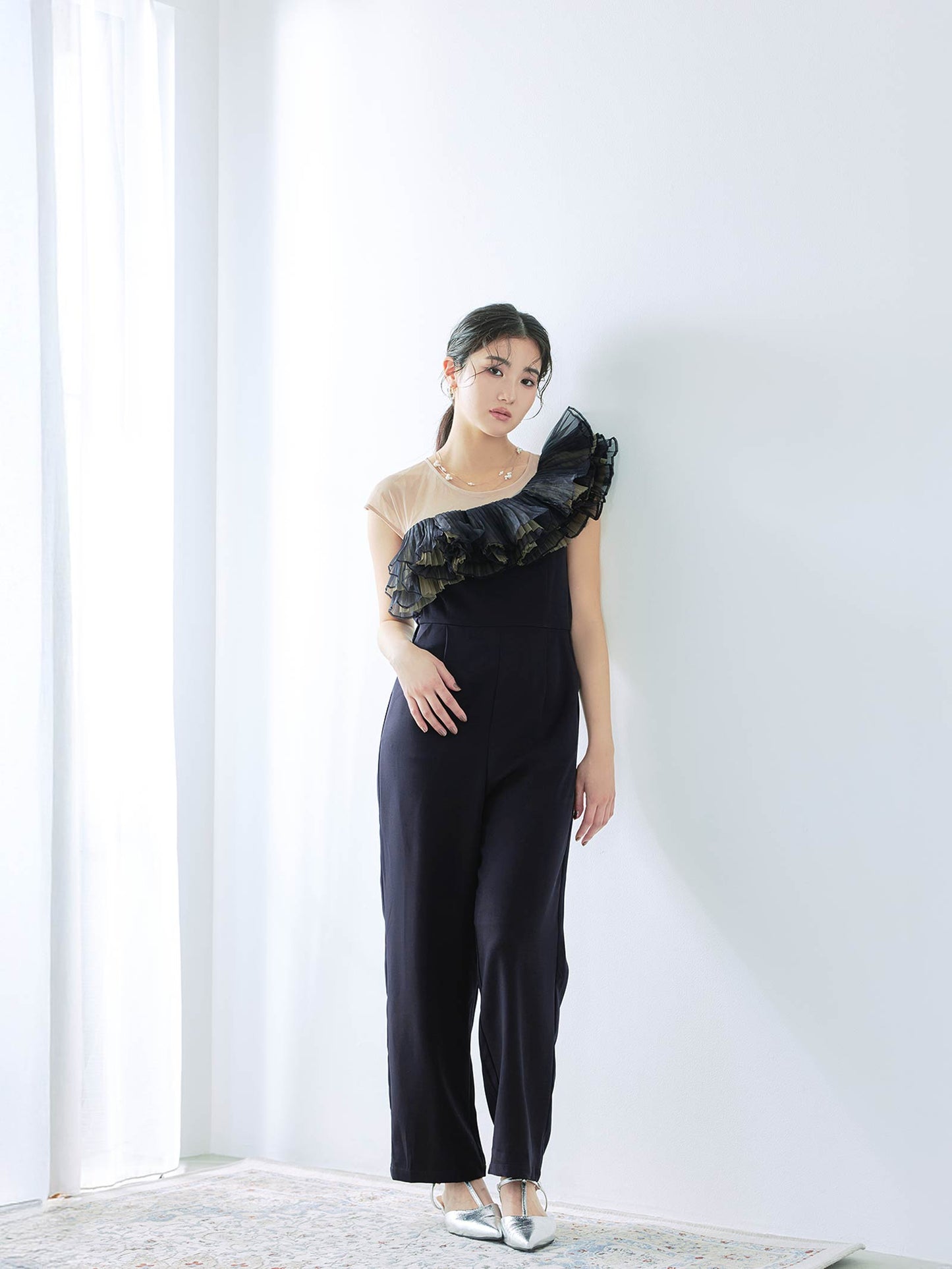 tule motif pants dress / チュールモチーフパンツドレス