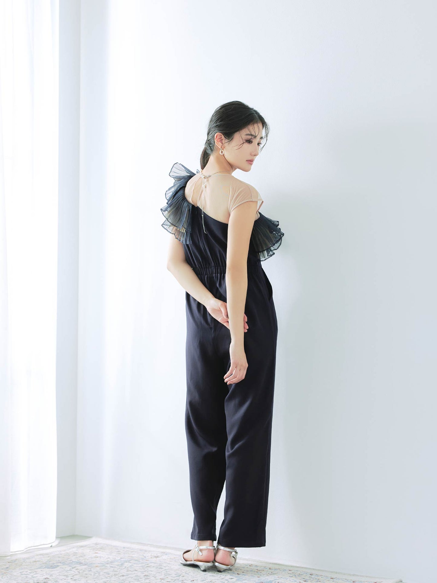tule motif pants dress / チュールモチーフパンツドレス