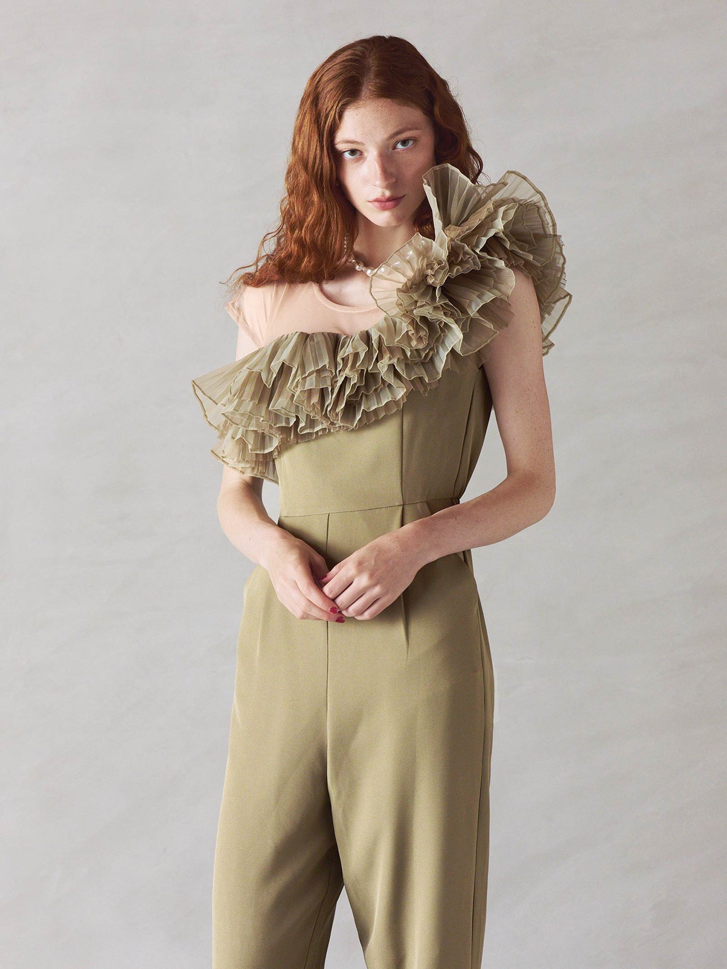 tule motif pants dress / チュールモチーフパンツドレス