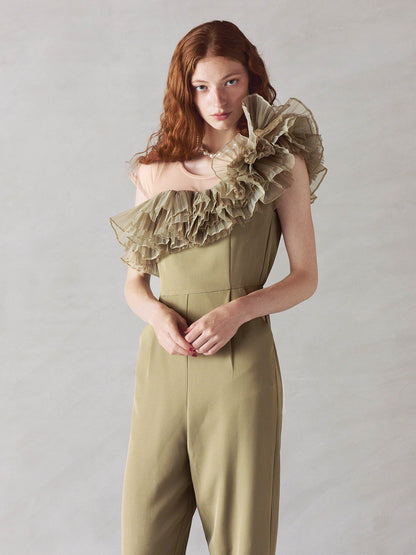 tule motif pants dress / チュールモチーフパンツドレス