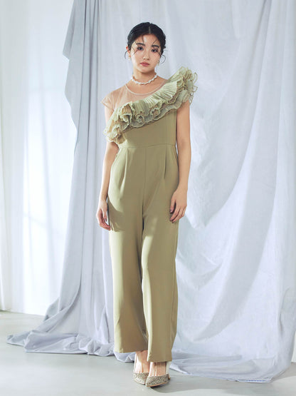 tule motif pants dress / チュールモチーフパンツドレス