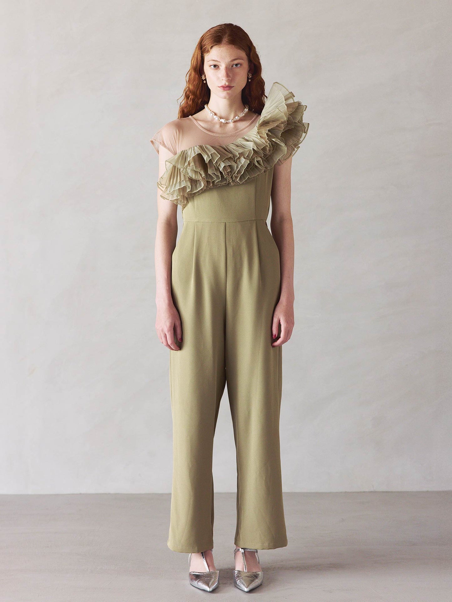 tule motif pants dress / チュールモチーフパンツドレス