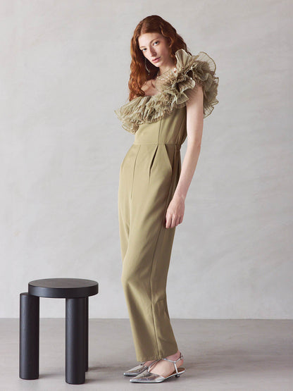 tule motif pants dress / チュールモチーフパンツドレス