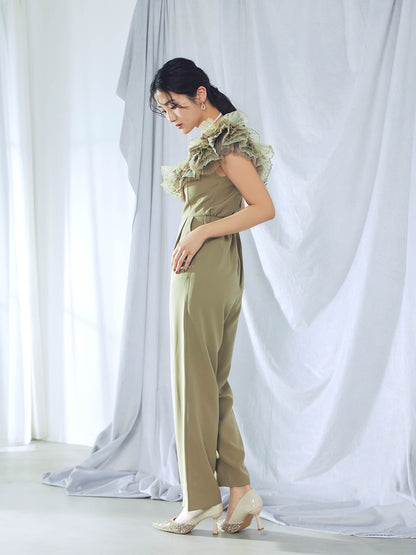 tule motif pants dress / チュールモチーフパンツドレス