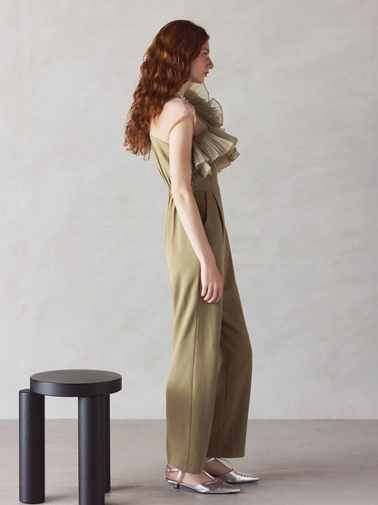 tule motif pants dress / チュールモチーフパンツドレス
