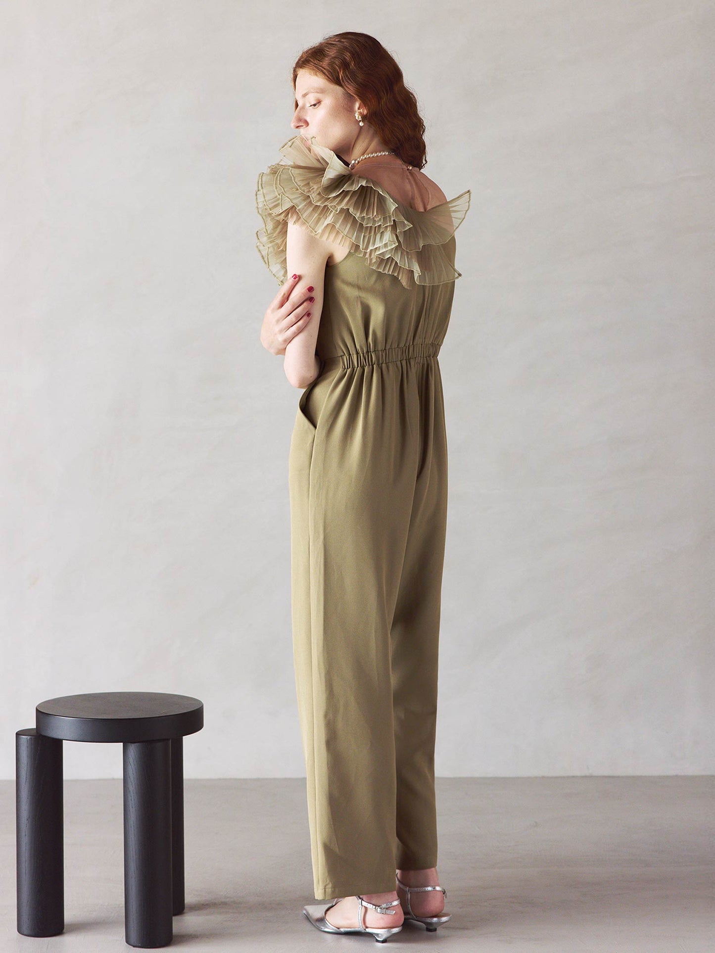 tule motif pants dress / チュールモチーフパンツドレス