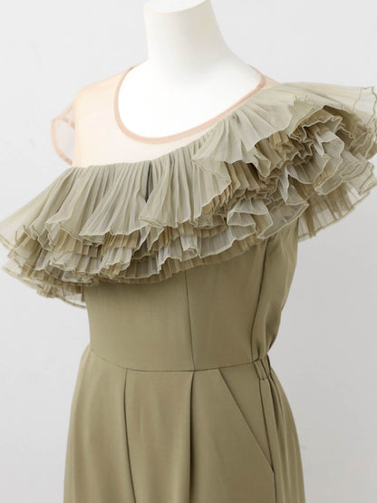 tule motif pants dress / チュールモチーフパンツドレス