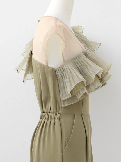 tule motif pants dress / チュールモチーフパンツドレス