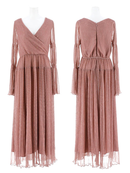 lame pleats dress / ラメプリーツドレス