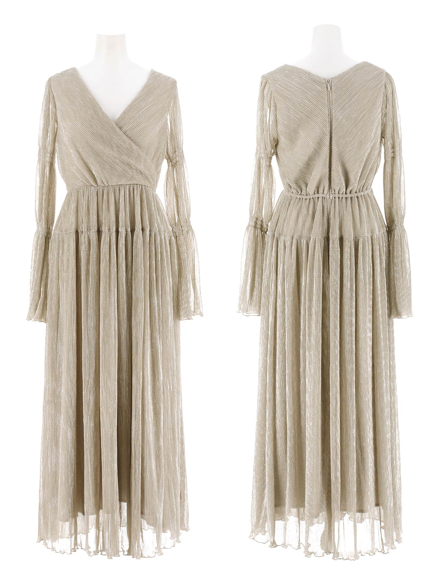 lame pleats dress / ラメプリーツドレス