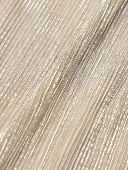 lame pleats dress / ラメプリーツドレス