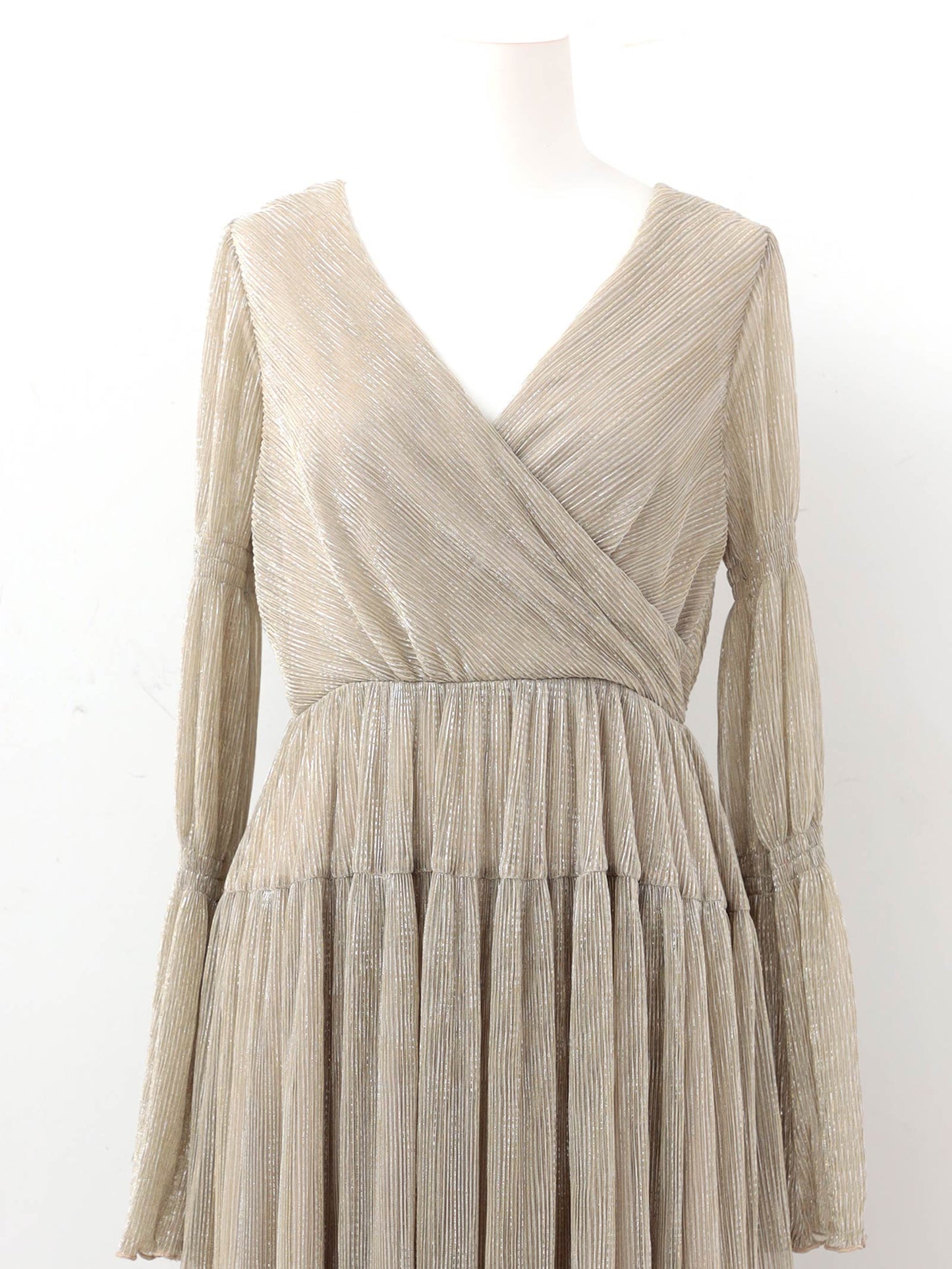 lame pleats dress / ラメプリーツドレス