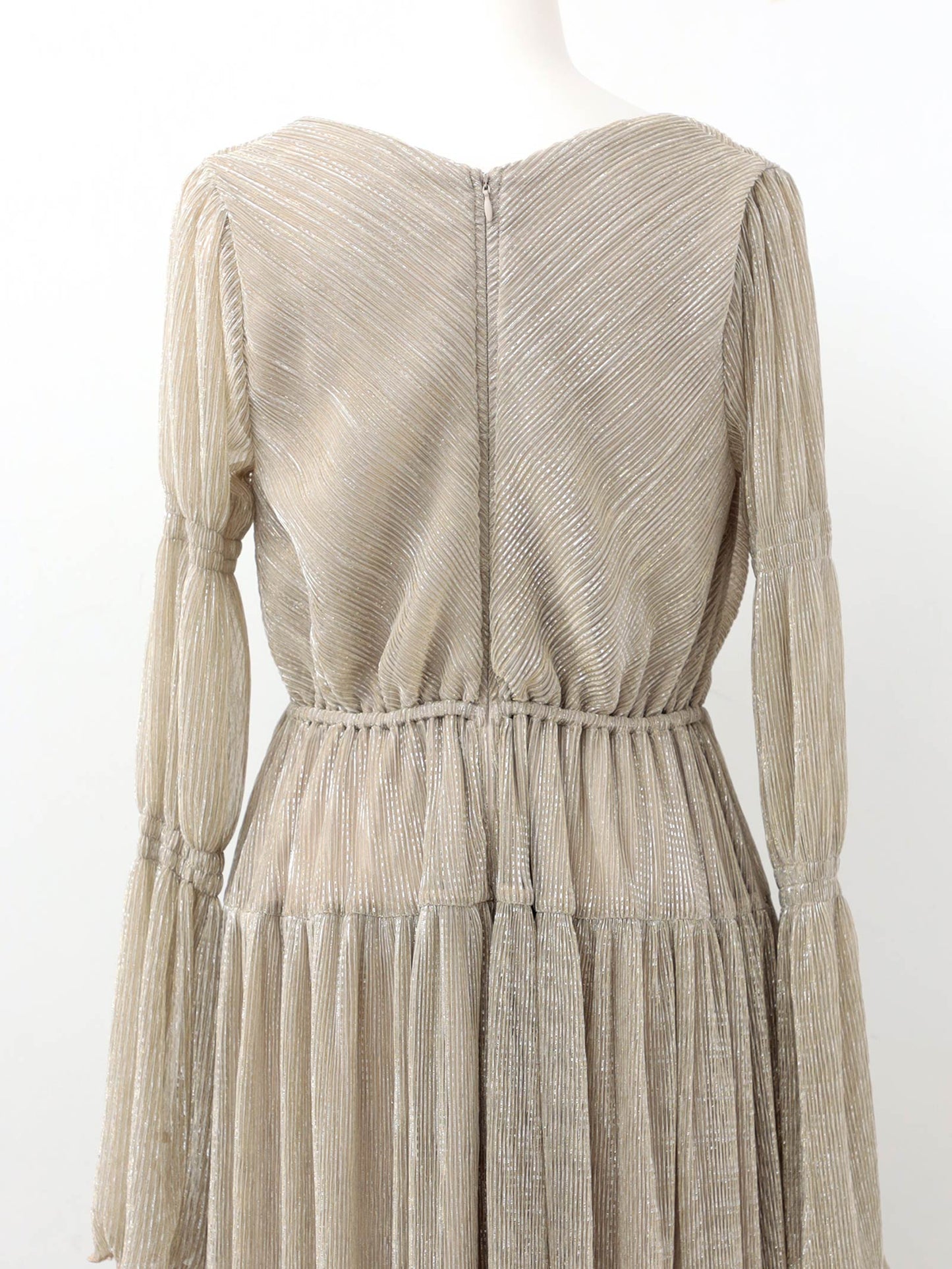 lame pleats dress / ラメプリーツドレス