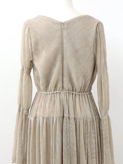 lame pleats dress / ラメプリーツドレス