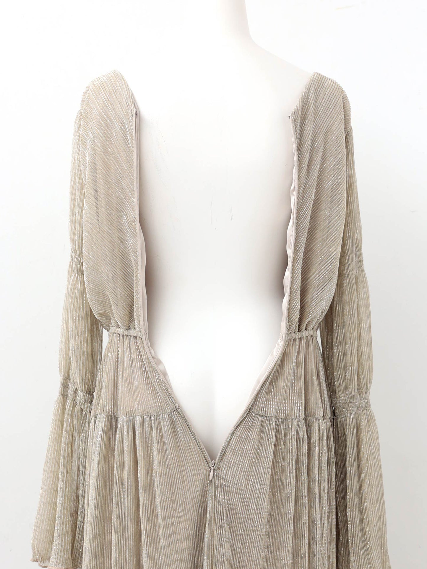 lame pleats dress / ラメプリーツドレス