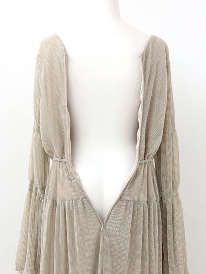 lame pleats dress / ラメプリーツドレス
