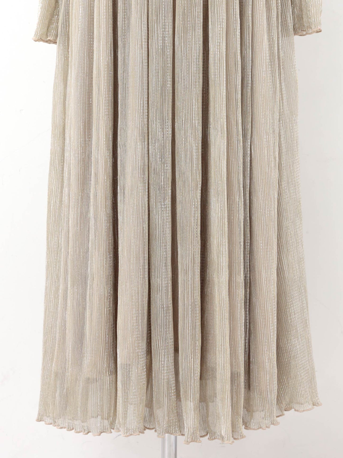 lame pleats dress / ラメプリーツドレス