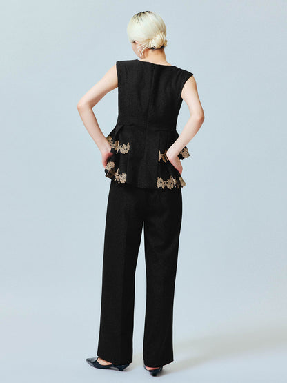 point lace pants setup / ポイントレースパンツセットアップ