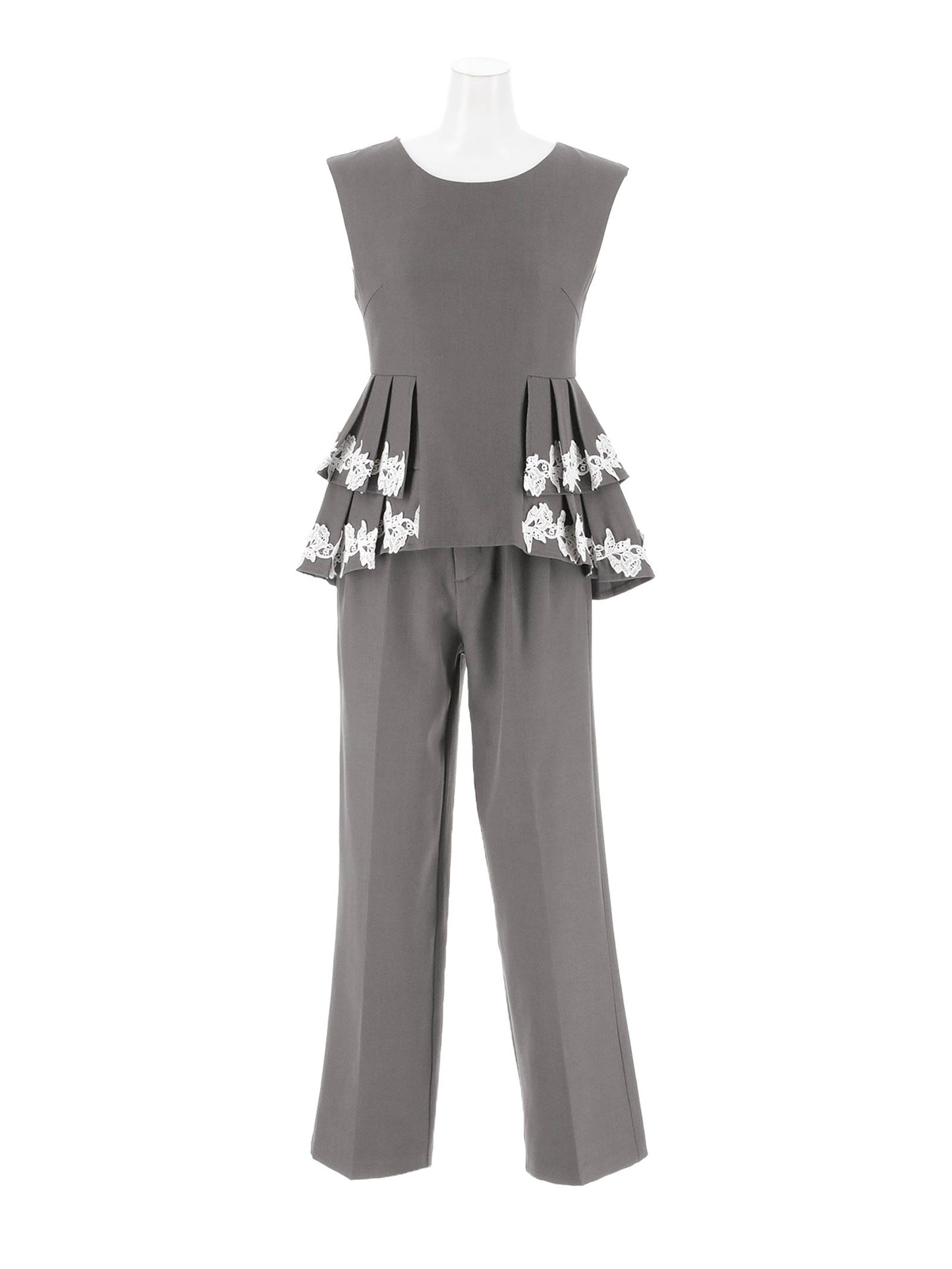 point lace pants setup / ポイントレースパンツセットアップ