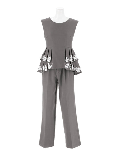 point lace pants setup / ポイントレースパンツセットアップ