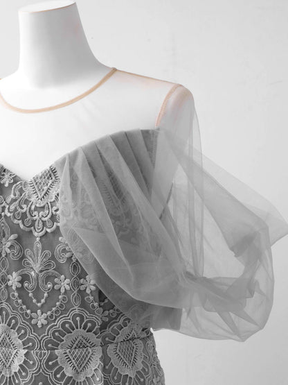 offsholder lace dress / オフショルダーレースドレス