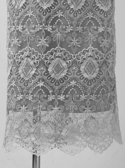 offsholder lace dress / オフショルダーレースドレス