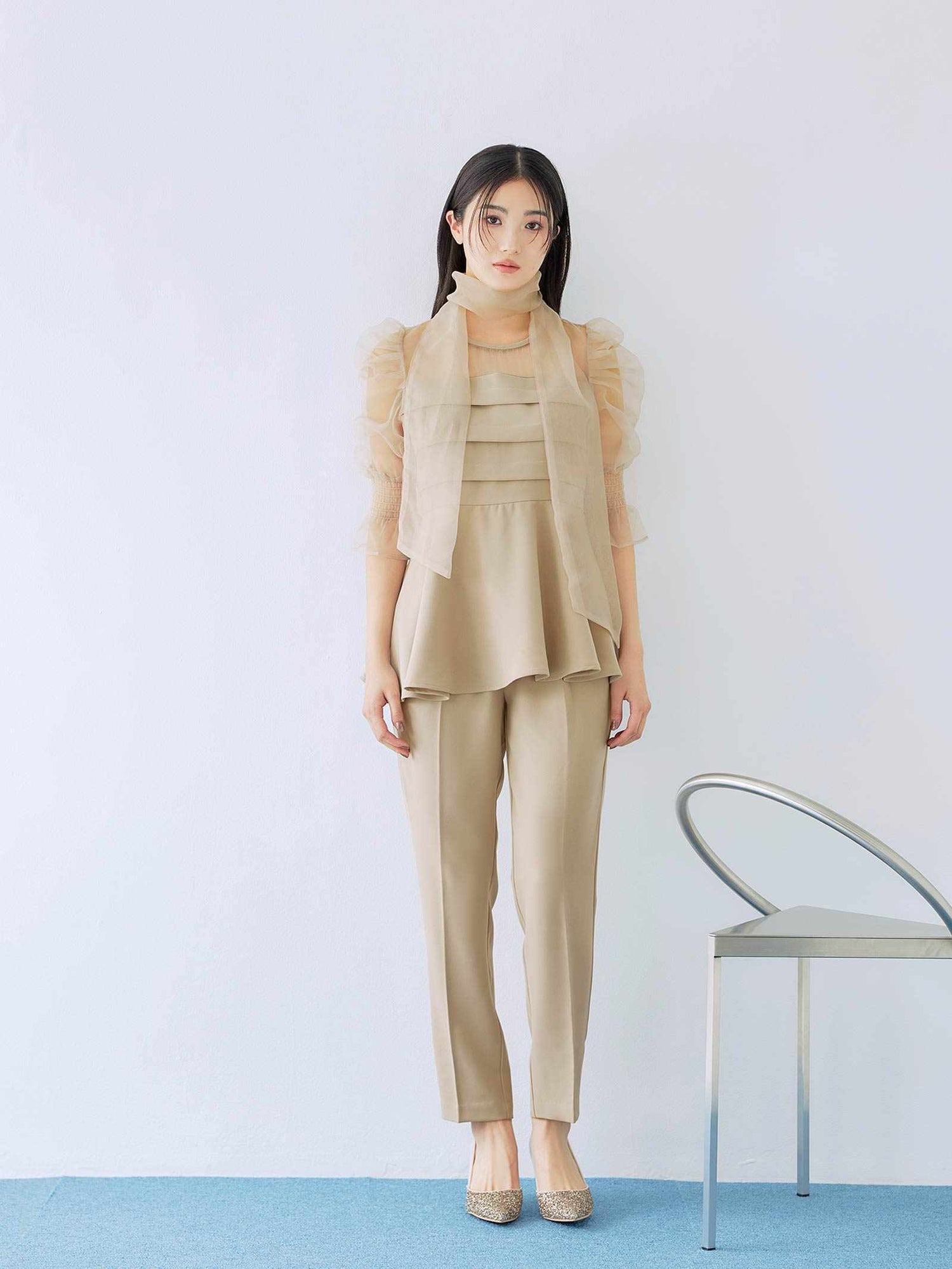 ribon organdy set up / リボンオーガンジーセットアップ