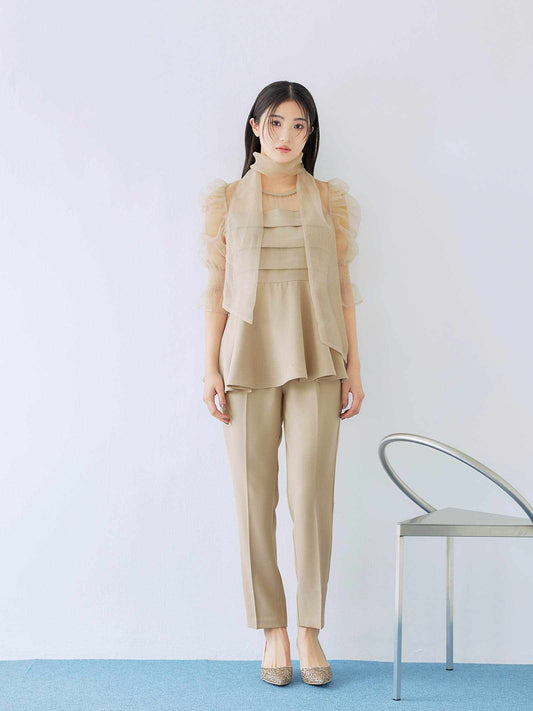 ribon organdy set up / リボンオーガンジーセットアップ