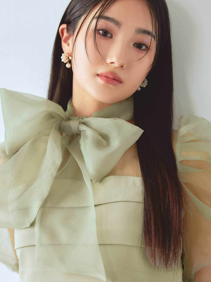 ribon organdy set up / リボンオーガンジーセットアップ