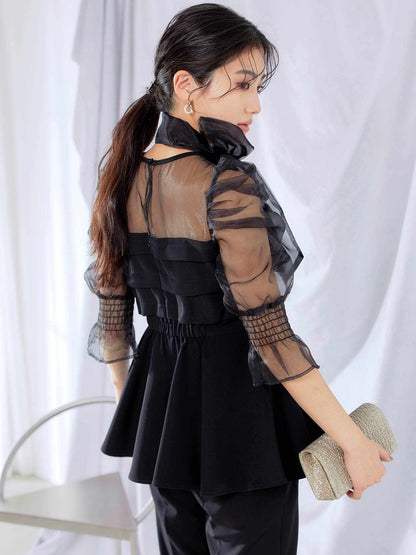 ribon organdy set up / リボンオーガンジーセットアップ