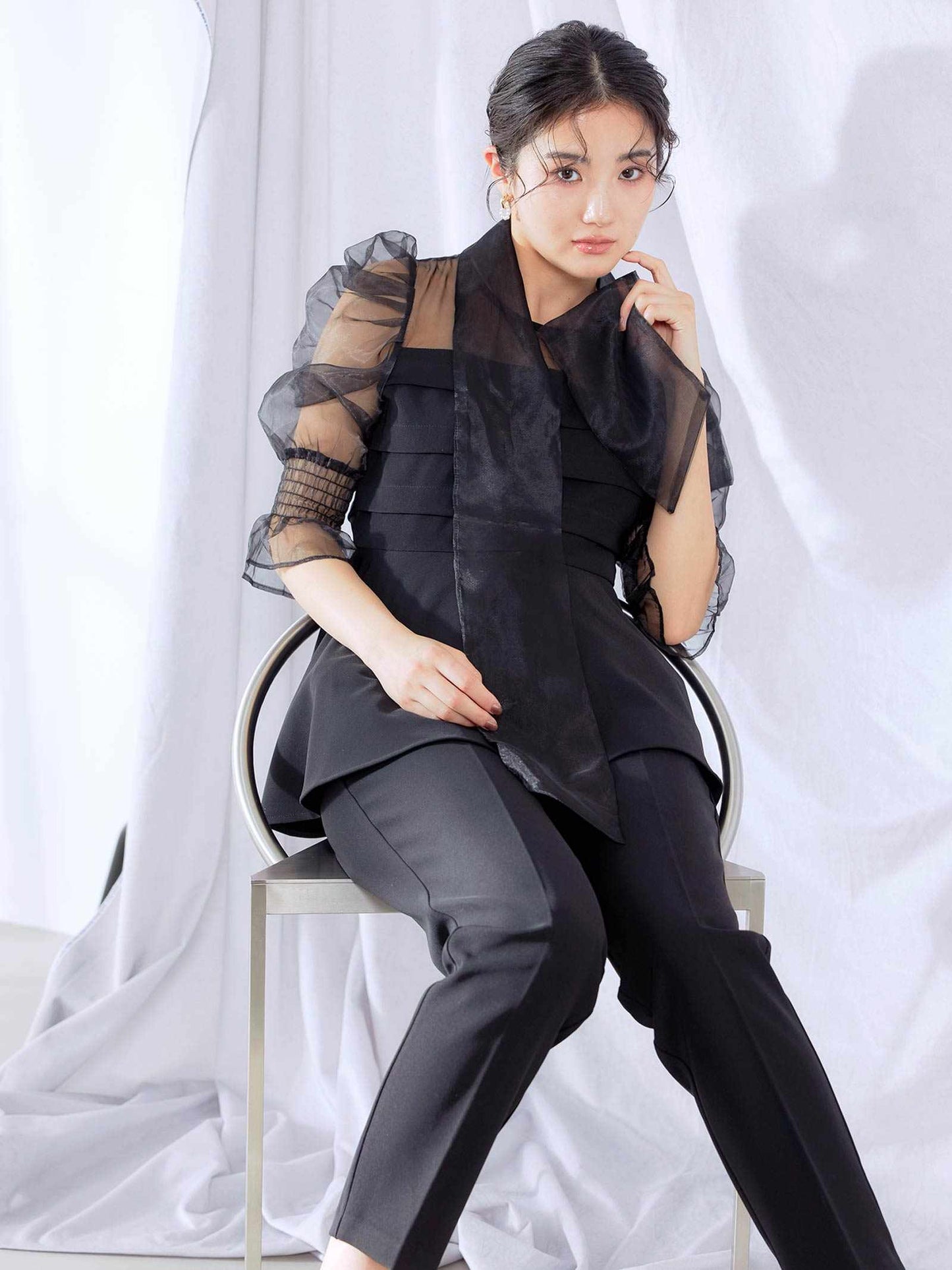 ribon organdy set up / リボンオーガンジーセットアップ