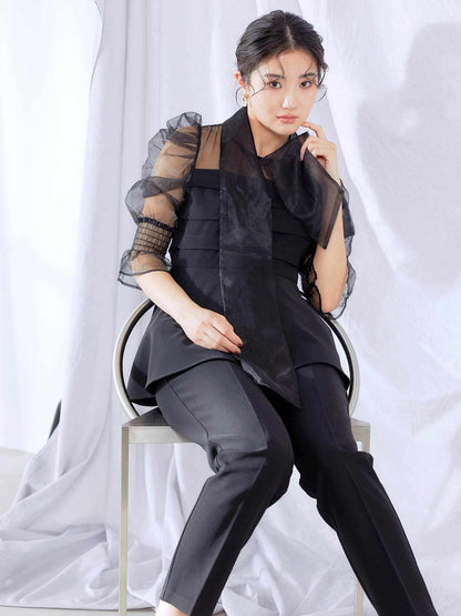 ribon organdy set up / リボンオーガンジーセットアップ