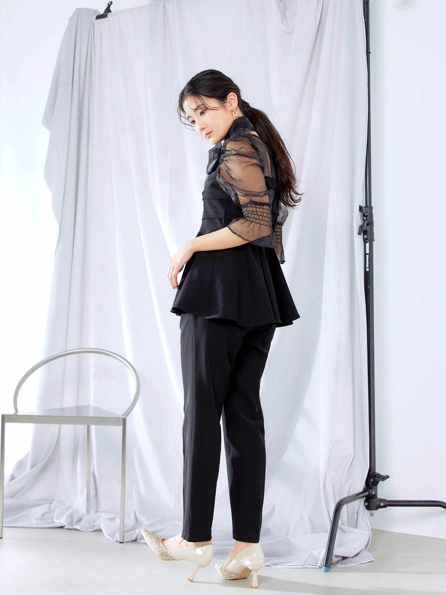 ribon organdy set up / リボンオーガンジーセットアップ