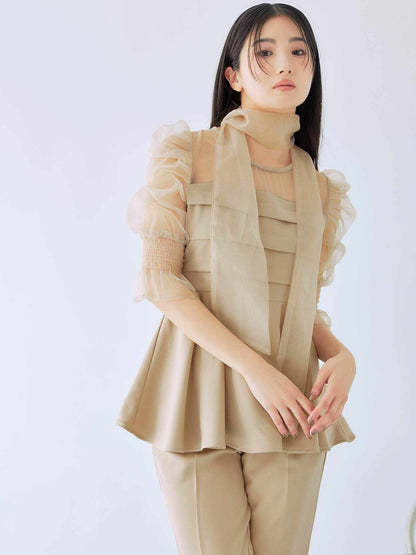 ribon organdy set up / リボンオーガンジーセットアップ