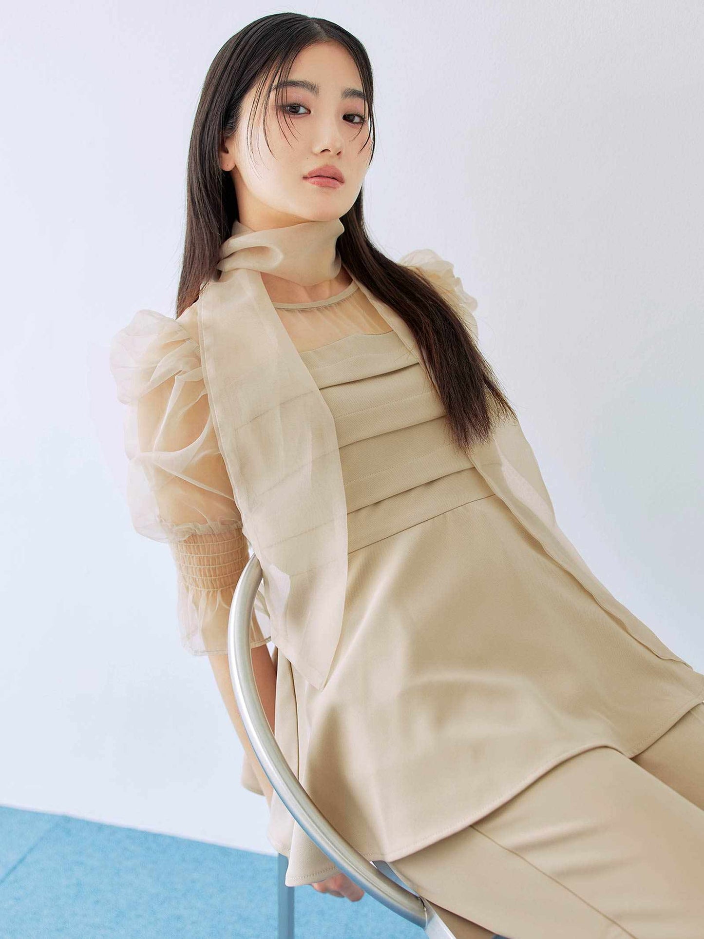 ribon organdy set up / リボンオーガンジーセットアップ